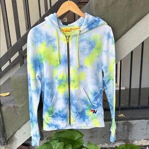 Aviator Nation Tie Dye Hoodie Zip Up Sz X-Small